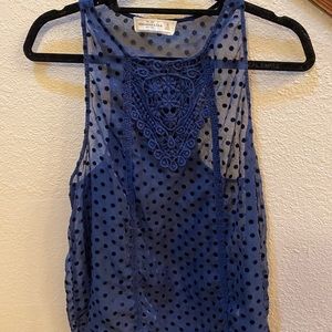 Abercrombie and Fitch Macy polka dot tank top